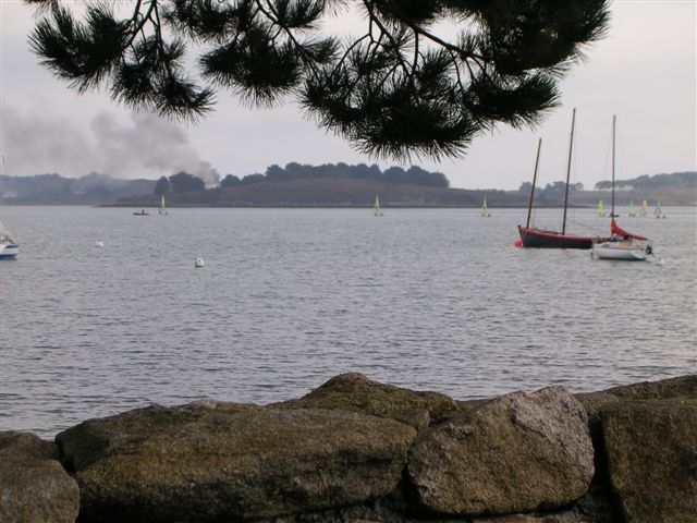 Widok na zatok z wyspy Berder