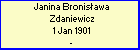 Janina Bronisawa Zdaniewicz